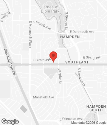 Map of New York Deli News - 7105 East Hampden Avenue, Denver, CO, 80224